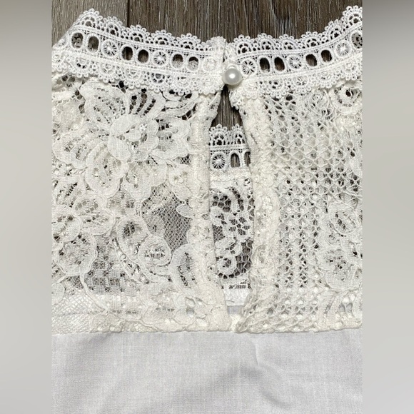 Shein White Blouse Size Large - Picture 13 of 16